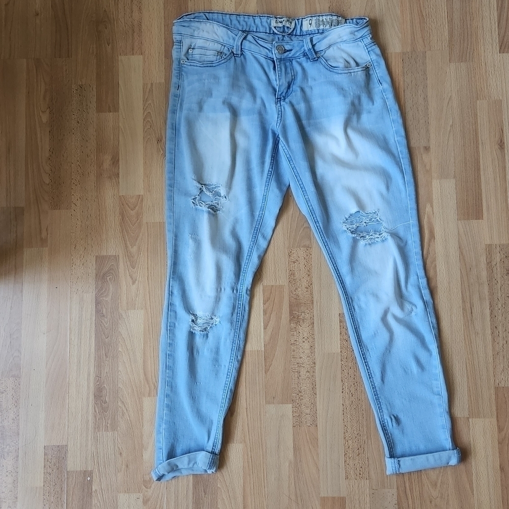 Distressed jeans